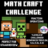 Math Craft Challenge: 5th grade Add, Subtract, Multiply & 