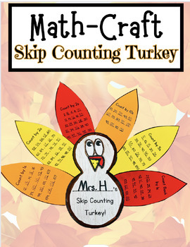 Preview of Math-Craft Skip Counting Turkey
