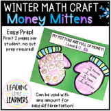 Math Craft - Winter - Money Mittens with Coins