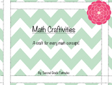 Math Craftivities- A craft for every math concept!