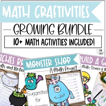Preview of Math Craftivities Growing Bundle