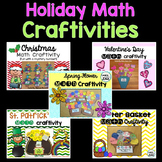 Math Craftivity Bundle {Spring, Christmas, Easter, St. Pat