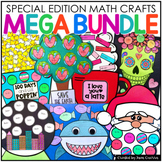 Math Crafts Bundle with Winter & Christmas Bulletin Board 