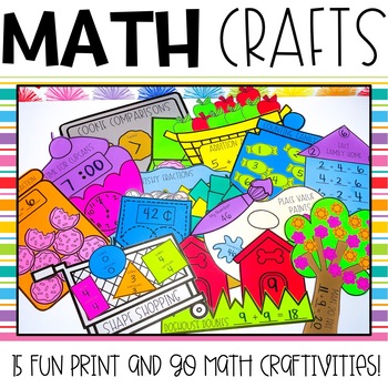 Preview of Math Crafts | K-2 Math Activities | K-2 Math Centers