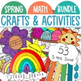 Math Crafts and Activities Bundle for Spring Bulletin Board