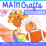 November Math Crafts with Thanksgiving Math