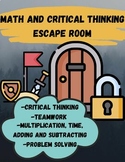 Math/Critical Thinking/Teamwork Escape Room -Printable and