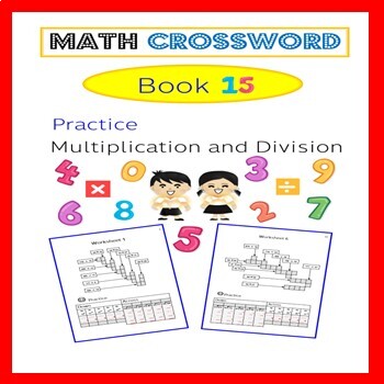 Preview of Math Crossword Book 1-15  Bundle