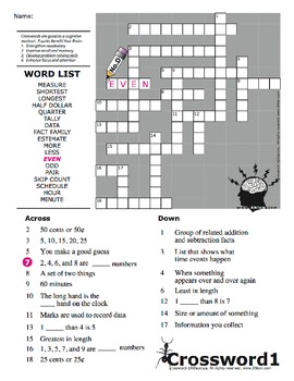 math crossword puzzles by soraya d teachers pay teachers