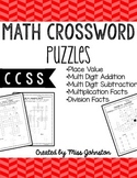 Math Crosswords-CCSS Aligned