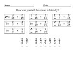 Math Cryptogram/Adding Fractions 1