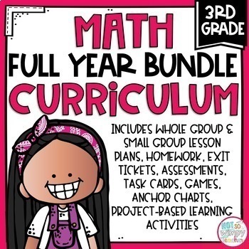 Preview of Math Curriculum Bundle THIRD GRADE