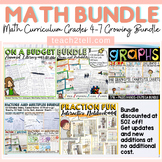 Preview of Math Curriculum For 4th Grade, 5th Grade, and 6th Grade Print and Digital