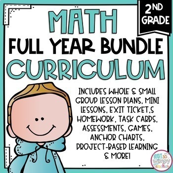 Preview of Math Curriculum Bundle SECOND GRADE