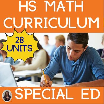 Preview of Special Education Math Curriculum Middle and High School Full Year Bundle