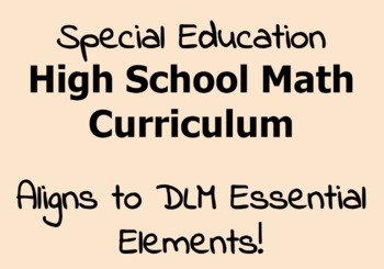 Preview of Math Curriculum for Students with Disabilities - Special Education High School
