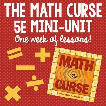 Preview of Math Curse 5E Model Mini-Unit: 5 Days of Engaging Lessons & Activities!