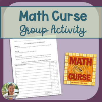 Preview of Math Curse Group Activity