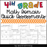 Fourth Grade Math DOMAIN  Quick Assessments for Common Core