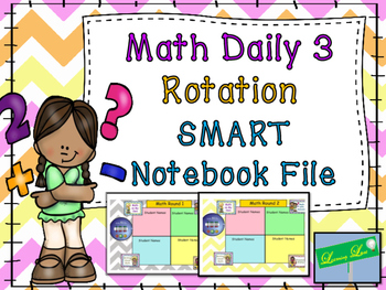 Preview of Math Daily 3 Rotation Timer and Grouping Display