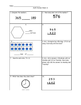 Preview of Math Daily Review