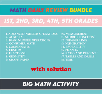 Preview of Math Daily Review BUNDLE - Master Extensive Math Long Bundle + Free Bonus