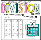 Math Dash Minute - Fluency Worksheets for Division - Quoti
