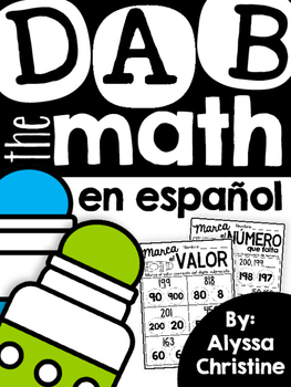 Preview of Math Daubers in Spanish