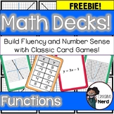 Math Decks! Build Fluency with Card Games (Functions) - FREEBIE!!