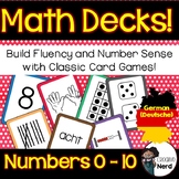 Math Decks! Build Fluency with Card Games (Numbers 0 - 10)