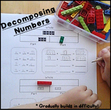 Decomposing Numbers to 10 Math Centers Kindergarten 1st Pa
