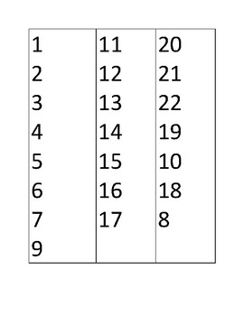 Preview of Math Desk Numbers