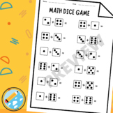 Math Dice Addition Worksheets
