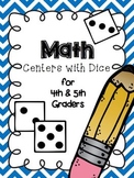 Math Dice Centers 13 concepts 23 Differentiated Activities