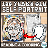 100 Days of School Activities Worksheets Self Portrait Tem