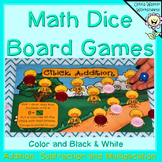 Math Board Games, Addition, Subtraction, Times Tables Math