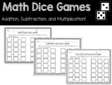 Math Dice Games