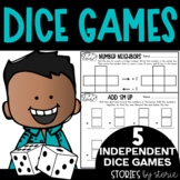 Math Dice Games Pack 2 | Printable and Digital