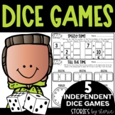 Math Dice Games Pack 4 | Printable and Digital