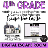 Math Digital Escape Room | Adding and Subtracting Fractions