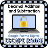 Math Digital Escape Room - Decimal Addition and Subtractio