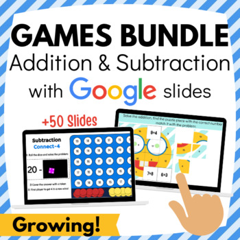 Preview of Addition and Subtraction Digital Games Bundle │ Distance Learning