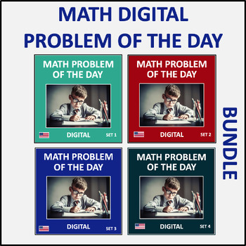 Preview of Math Digital Problem of the Day Bundle