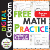 Math Digital Worksheets for Practice and Interventions Gra