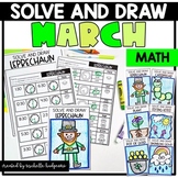 Math Directed Drawing St Patricks March Solve and Draw