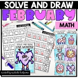 Math Directed Drawing Valentines Day Solve and Draw