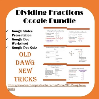 Preview of Math: Dividing Fractions Google Bundle