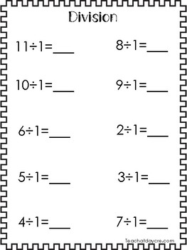 math division printable worksheets 2nd 4th grade math by teach at daycare