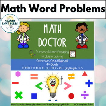 Preview of Math Doctor Problem Solving :  4th Grade BUNDLE !!!
