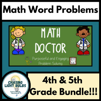 Preview of Math Doctor Problem Solving : 4th and 5th Grade BUNDLE !!!